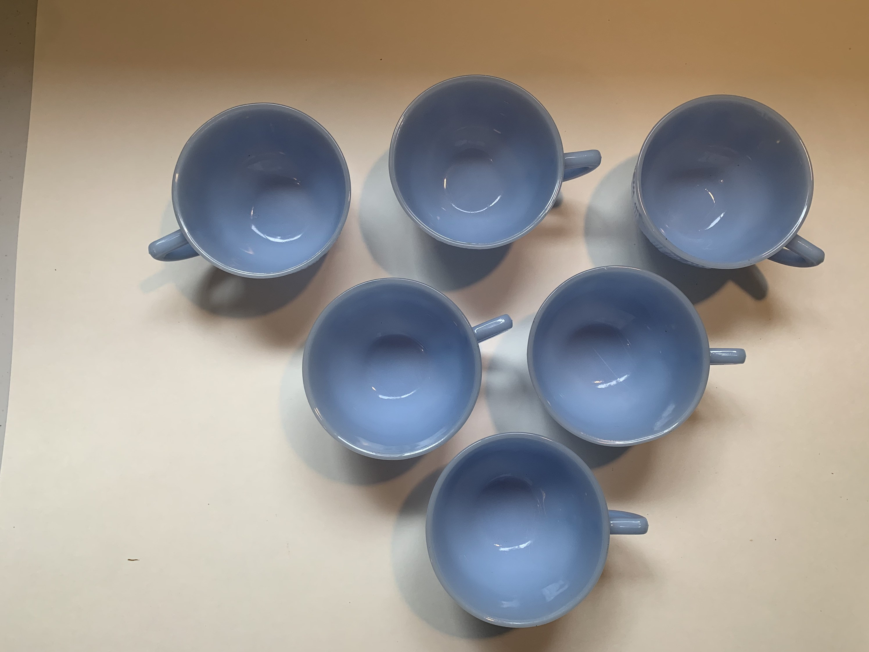 Pyrex - オールドパイレックス　ディバイデッドディッシュ　ブルーベル　プレート Pyrex 1960s Bluebelle / Delphite Blue Mixing Bowl, #402, 1 1