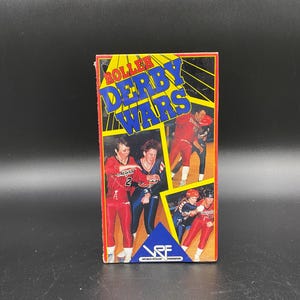 Roller Derby Wars VHS förseglad, ny gammaldags Roller Derby Wars World Roller Federation VHS, sällsynt 1990 Roller Derby Wars VHS, Roller Derby VHS