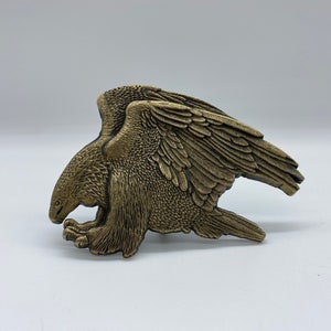Vintage Eagle massief messing gesp, vintage Award Design-medailles Eagle massief messing gesp, eerste editie nr. 120 ADM Eagle gesp