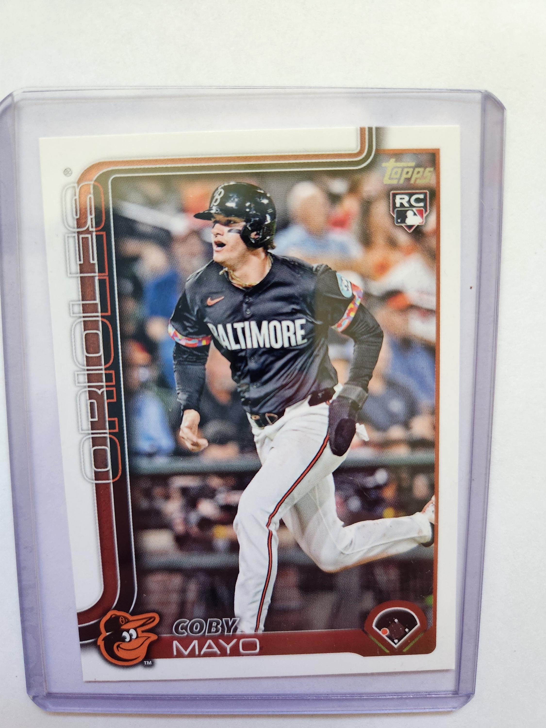Coby Mayo Topps Series One Rookie Card, Coby Mayo Topps Series One ...