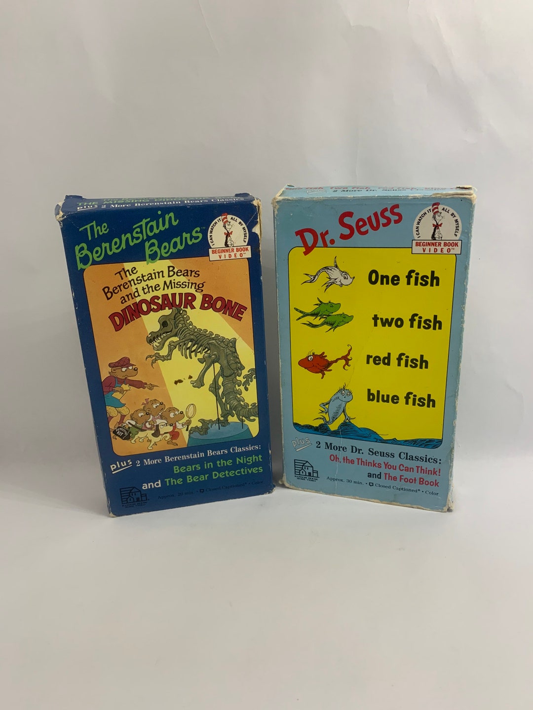 Vintage Dr. Seuss VHS Beginner Book Video, One Fish Two Fish Red Fish