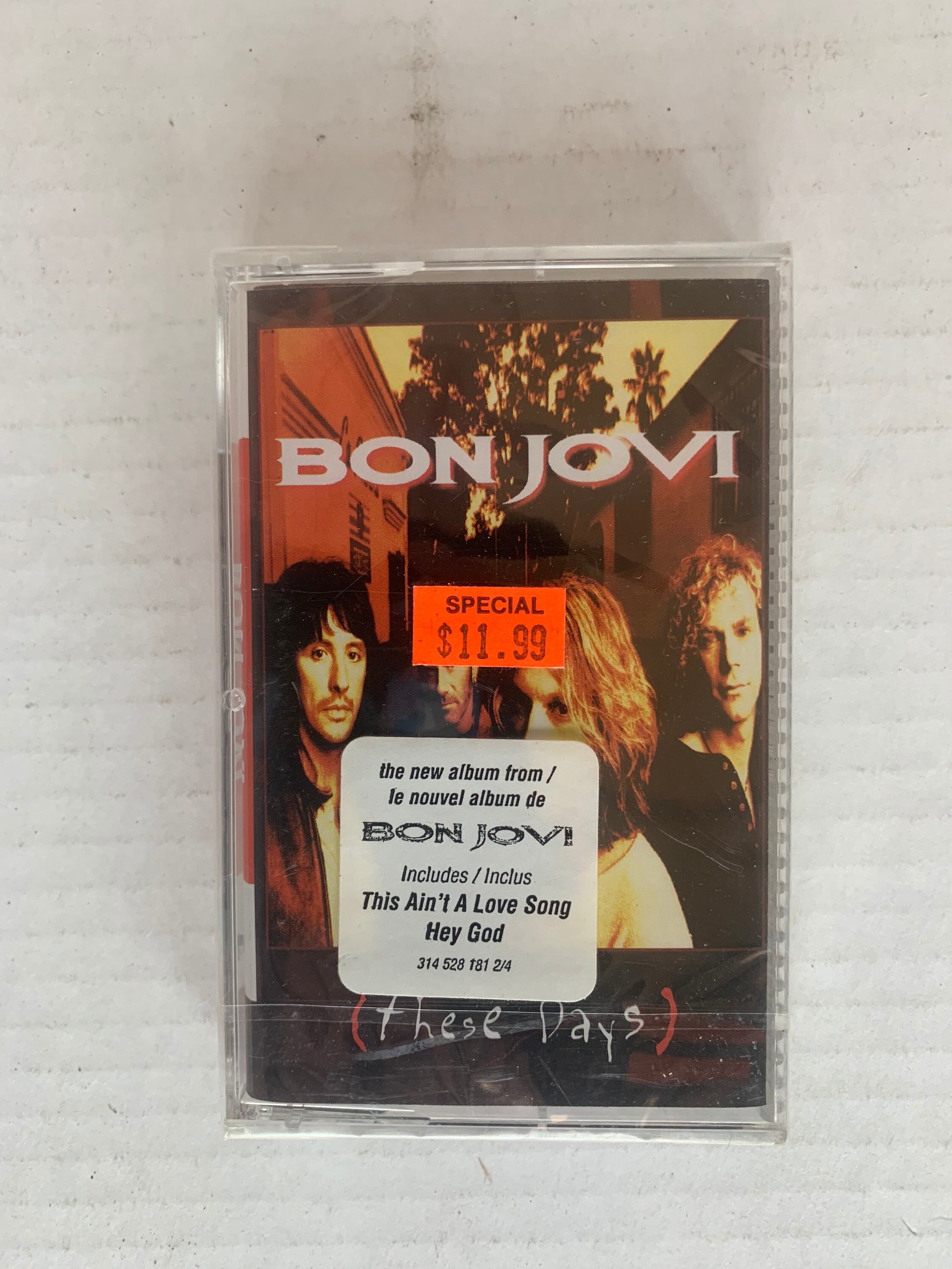 Bon Jovi These Days Cassette Tape 1994 New Old Stock, Bon Jovi 
