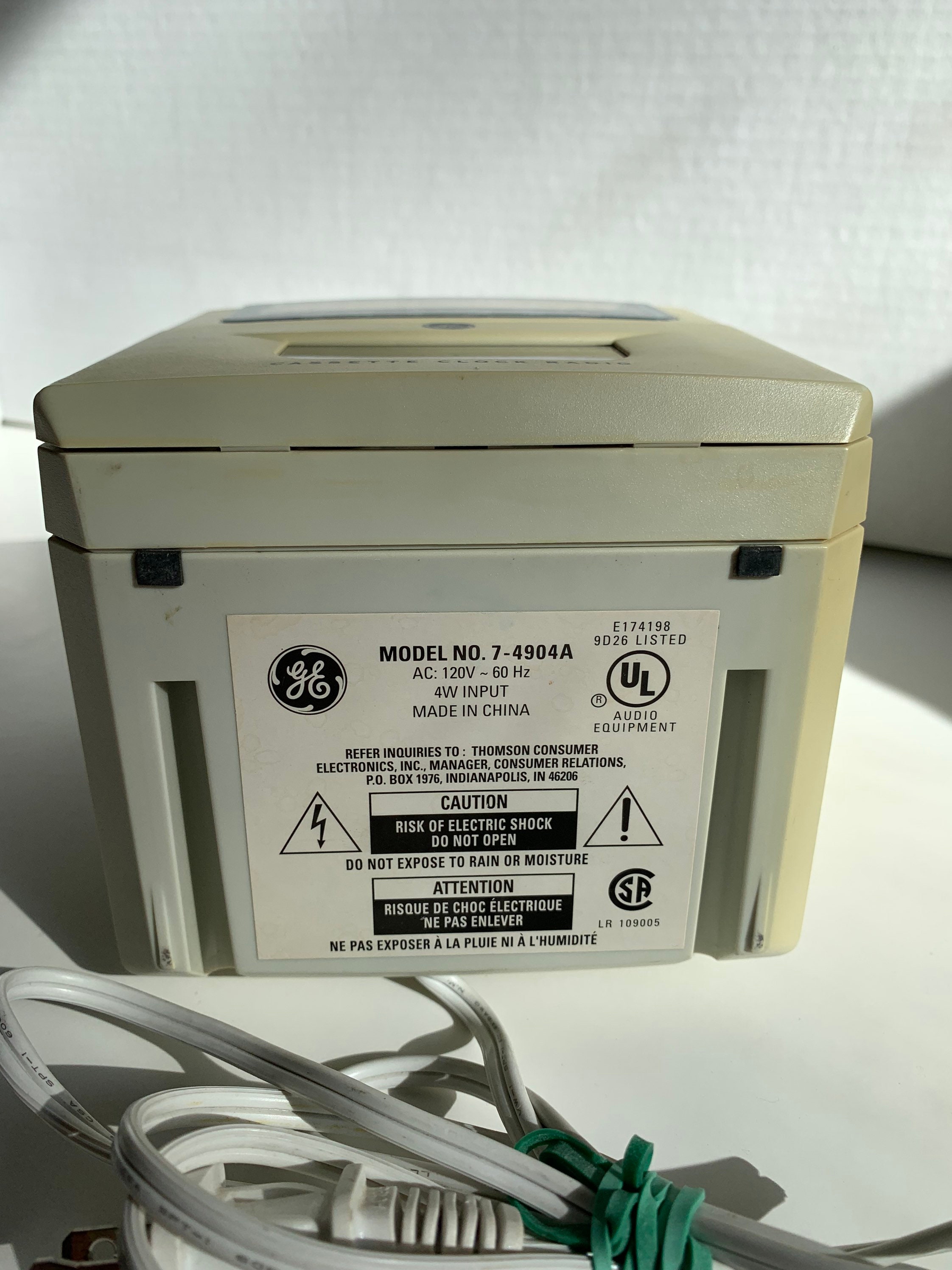 GE Cassette Clock Radio AM/FM Clock Radio Cassette Alarm Etsy Ireland