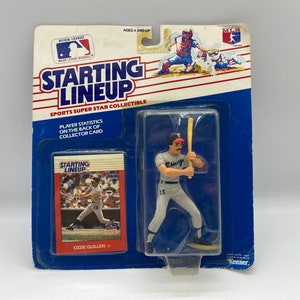 Ozzie Guillen Startopstelling Sports Super Star Collectible Kenner 1988, Chicago White Sox Ozzie Guillen New Old Stock figuur en kaart