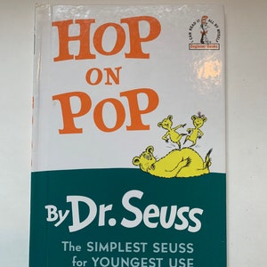 Hop On Pop By Dr Seuss The Simplest Seuss For Youngest Use Etsy