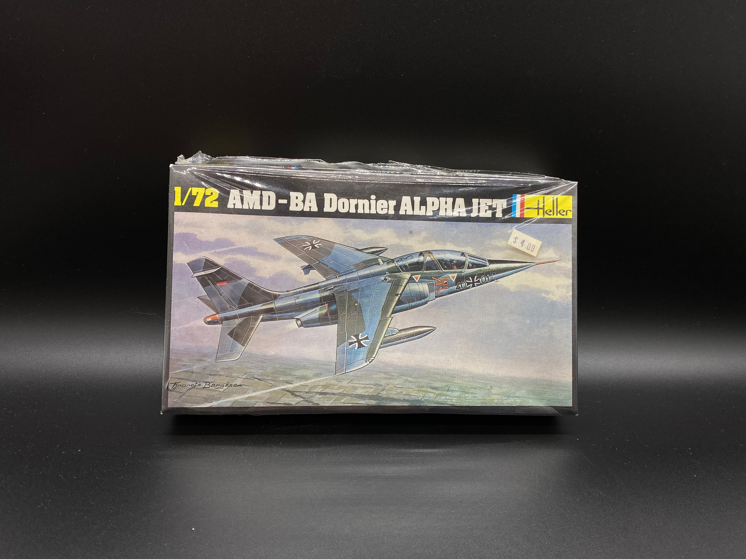 Alpha Jet Model Kit Heller 1/72 AMD-BA Dornier Alpha Jet Model Kit, New Old Stock Heller No ...