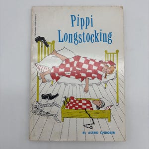 Vintage Pippi Longstocking by Astrid Lindgren, Scholastic Book Services 1959, Pippi Longstocking Paperback