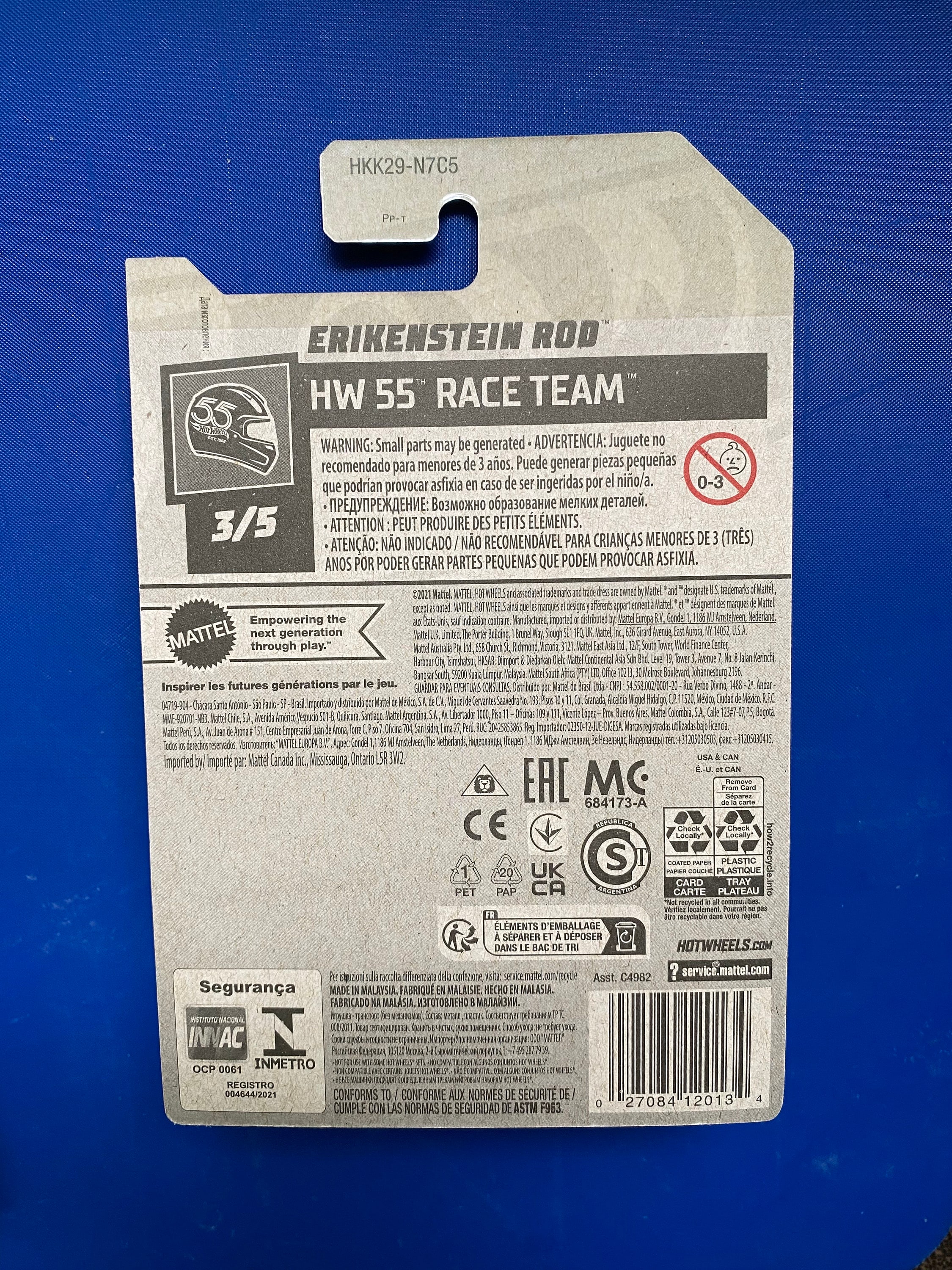 Hot Wheels Lot of 2 HW 55 Race Team, Erikenstein Rod #3