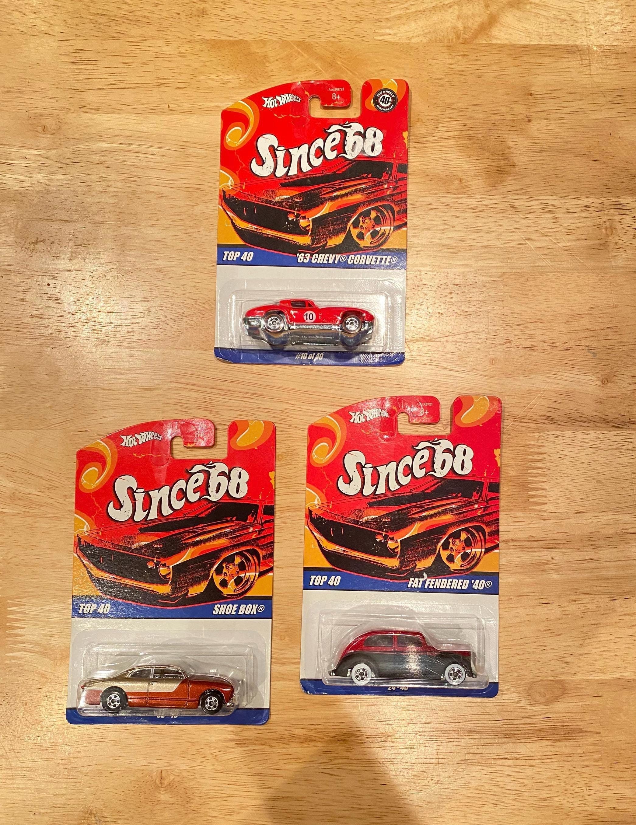 ホットウィール Since68 COLLECTOR TOP40 未開封 Hot Wheels Since 68 Set of 3 Cars '63 Chevy Corvette 10/40 & Fat