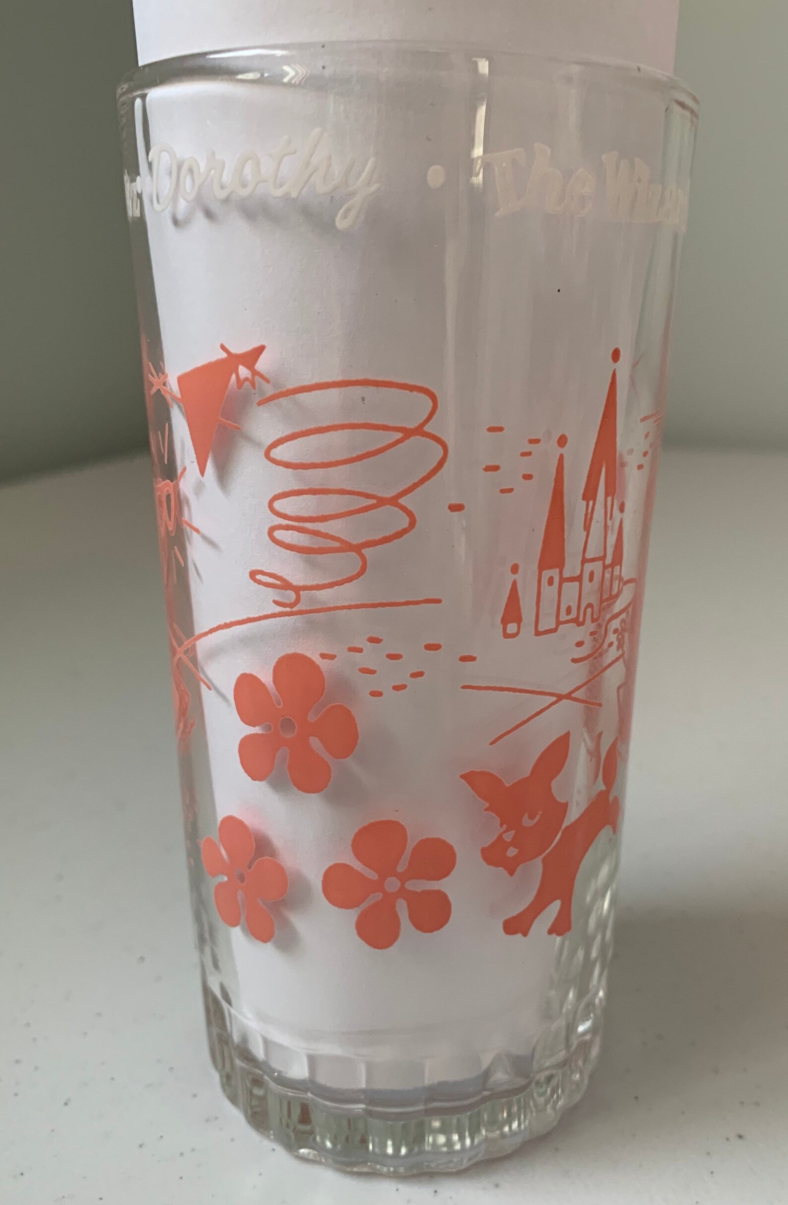 Vintage the Wizard of Oz Dorothy Water Glass Dorothy Drinking Etsy