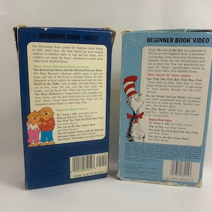 Vintage Dr. Seuss VHS Beginner Book Video One Fish Two Fish - Etsy