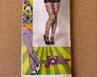 Vintage The Joker Ha Ha Tights, S/M Ha Ha The Joker Tights, Sealed Ha Ha The Joker Tights, Cosplay The Joker S/M Tights, NOS Ha Ha Tights