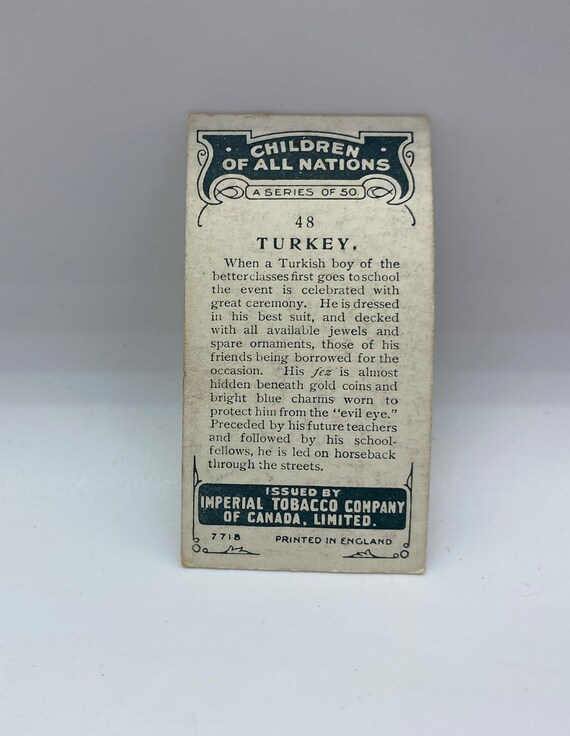 congo tobacco company 1924 Imperial Tobacco Company All Nations Cards, 5 Belgian Congo, 12  Czechoslovakia, 17 Greece, 48 Turkey, 1924 Imperial Tobacco Cards