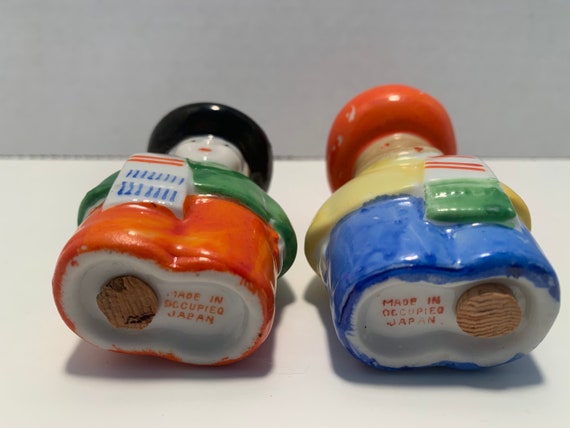 Vintage Mexican Salt and Pepper Shakers, Occupied Japan