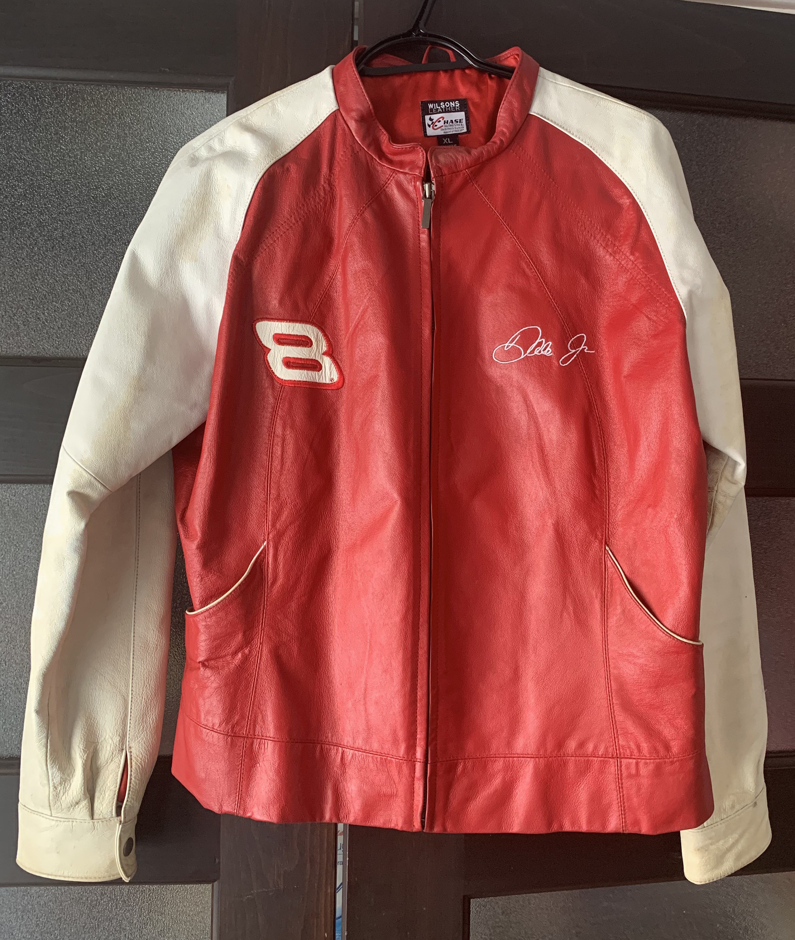 NASCAR Dale Jr. Womens Leather Jacket 