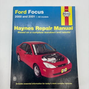Vintage Ford Focus 2000 to 2001 Haynes Repair Manual All Models, All Ford Focus Models 2000 to 2001 Haynes Repair Manual, Ford Focus Model