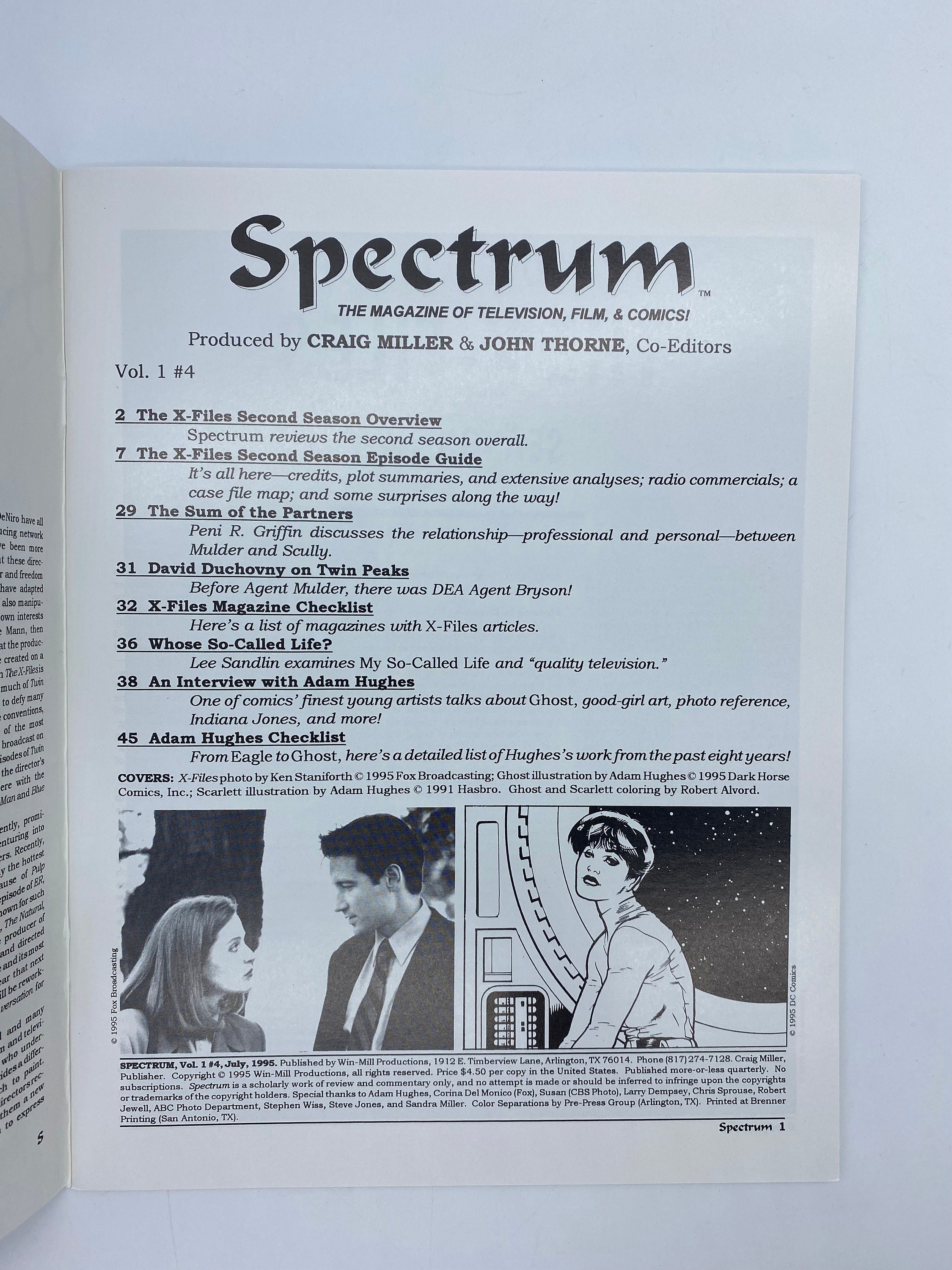 Spectrum the Magazine of Television Film & Comics Volume 1 #4 July