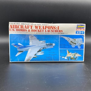 Vintage Hasegawa Aircraft Weapons: I U.S. Bombs & Rocket Launchers, Hasegawa 1/72 Scale Aircraft In Action Series, Hasegawa Hobby Kits X72-1