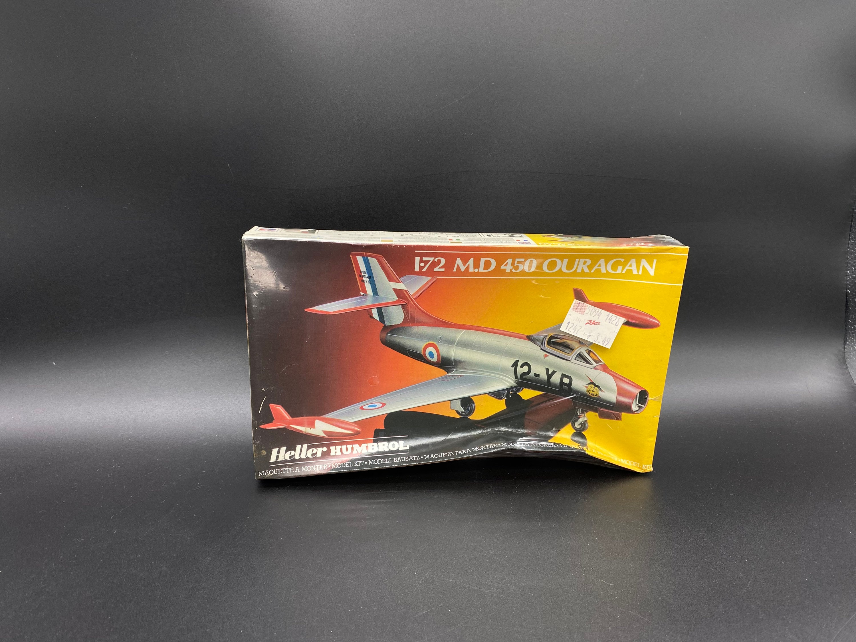 Heller MD450 Ouragan – Maquette 1/72, 35 Pièces, 188 Mm, Chasseur Français