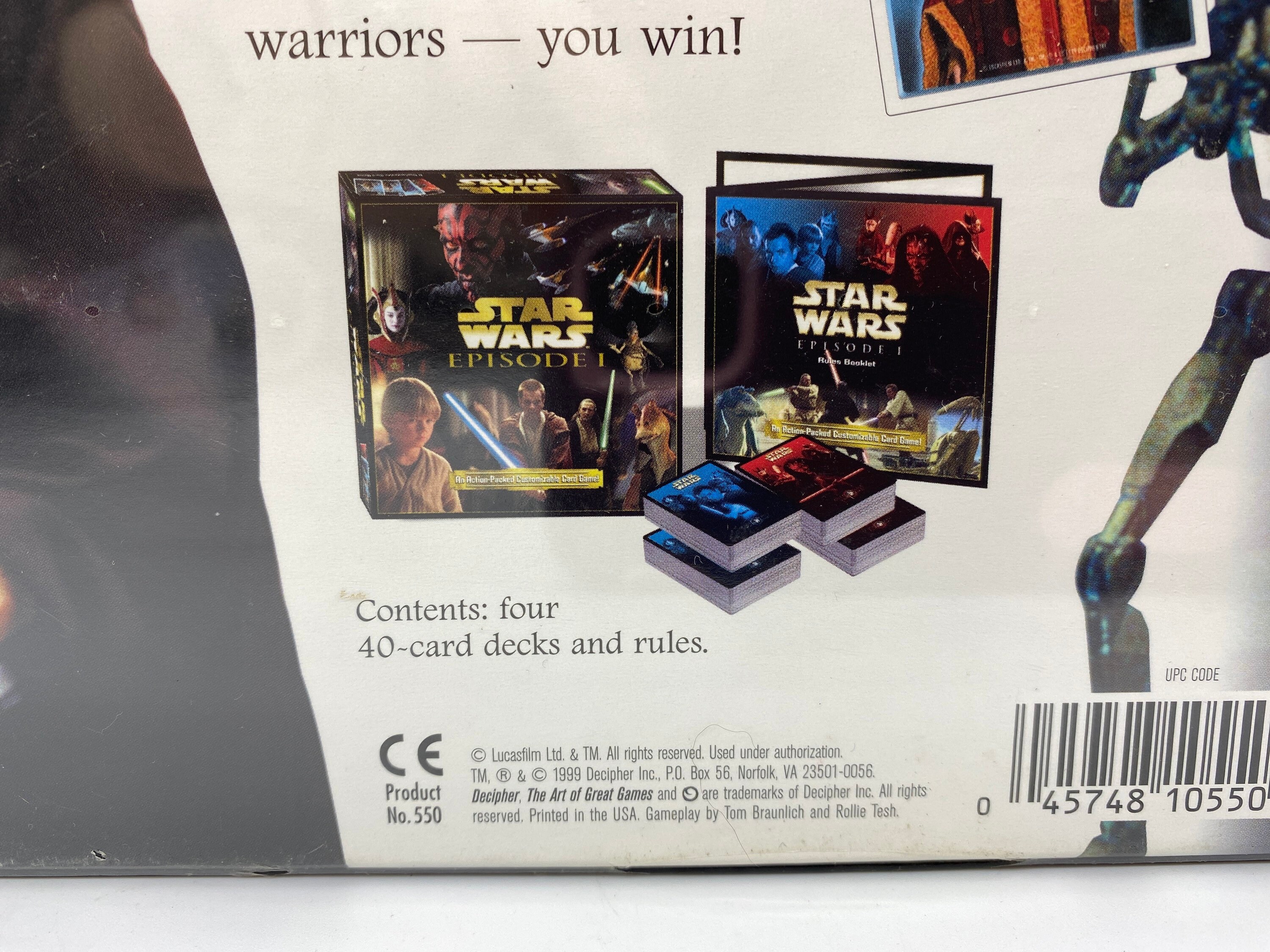 Desipher Star Wars Episode 1 an Action-packed Customizable Card Game, Star Wars ...