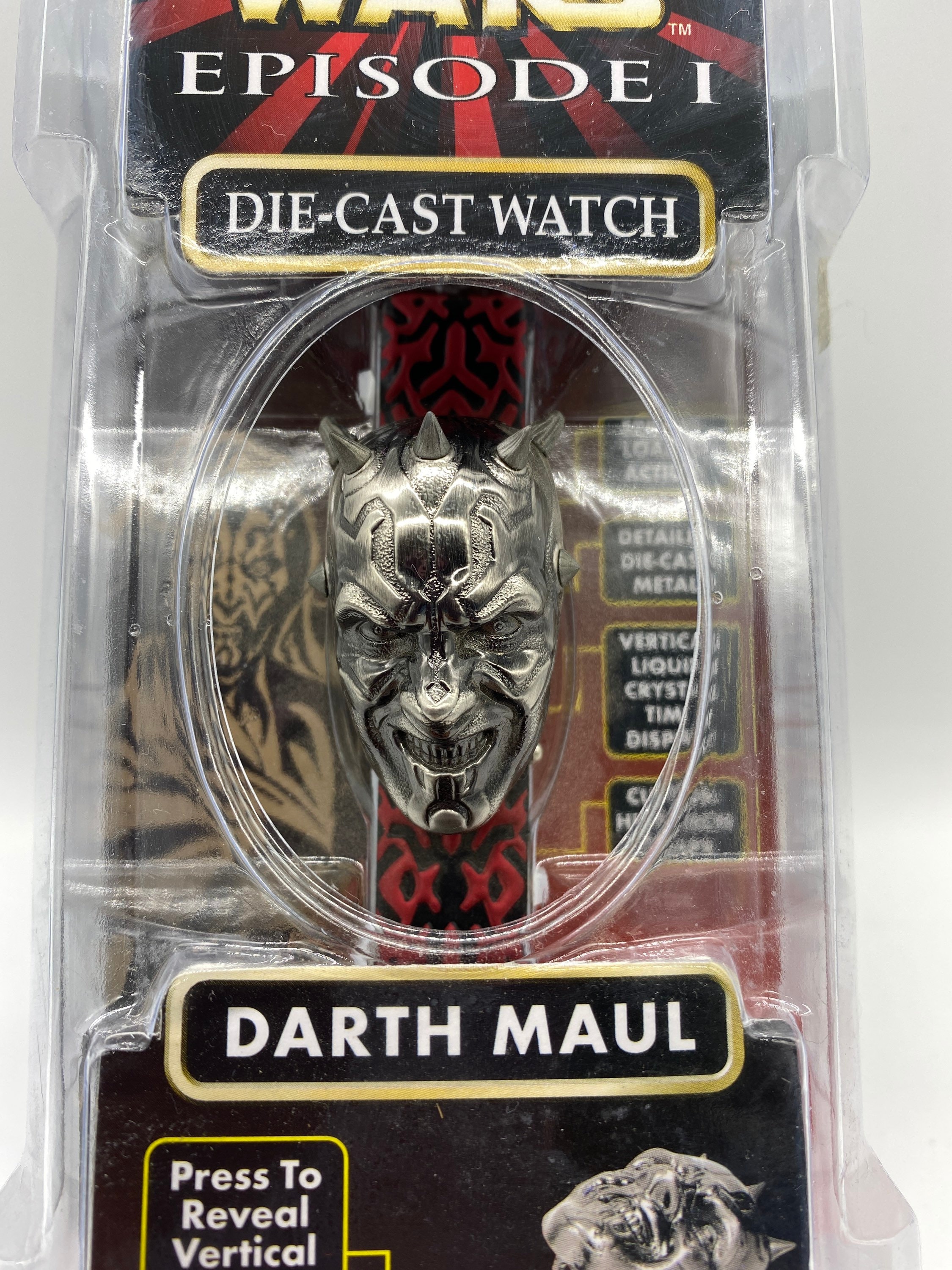 STAR WARS／DIE-CAST WATCH COLLECTION Star Wars Battle Droid Die Cast Watch & Case Vintage 1999 In