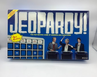 Vintage Jeopardy 2:a upplagan, 1986 Jeopardy Game, Spel baserat på TV-spelserien Jeopardy, Jeopardy Game, Jeopardy Game, 1986 Jeopardy Game