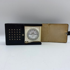 Vintage Philips Transistor Seven Radio in Leather Case, Philips Transistor Seven Made in Holland, Portable Philips Transistor Seven Radio