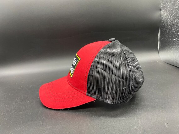 Auto Value Red and Black Mesh Hat, Auto Value Vel… - image 2