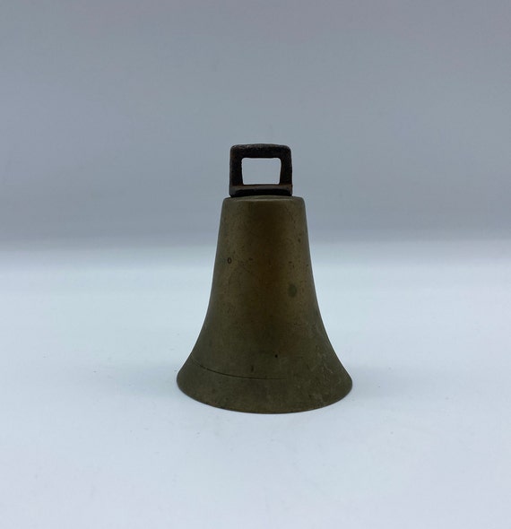真鍮ベル　アンティーク アンティーク真鍮ベル、小型アンティーク真鍮ベル、2 3/4インチ真鍮