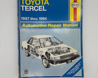 VTG Haynes-reparatiehandleiding, Toyota Tercel 1987-1994 Gebaseerd op een volledige demontage en herbouw, Haynes-handleiding Toyota Tercel sedan en liftback