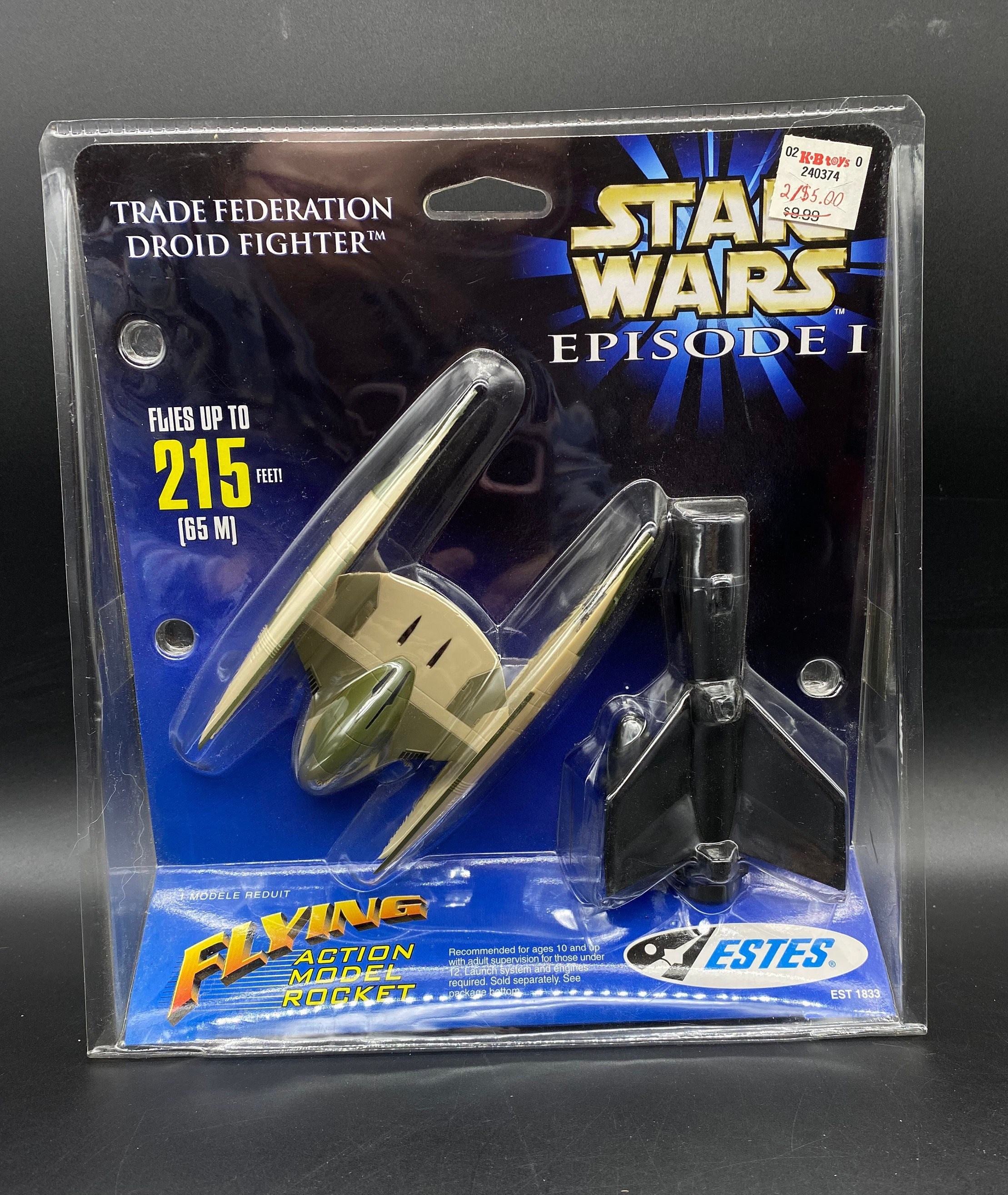 Star Wars Episode 1 Trade Federation Droid Fighter Flying Action