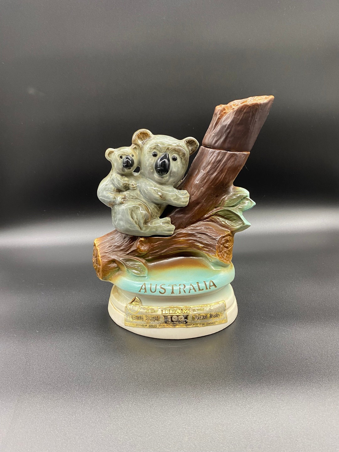 Vintage Jim Beam Australia Koala Decanter, Jim Beam Koala Liquor