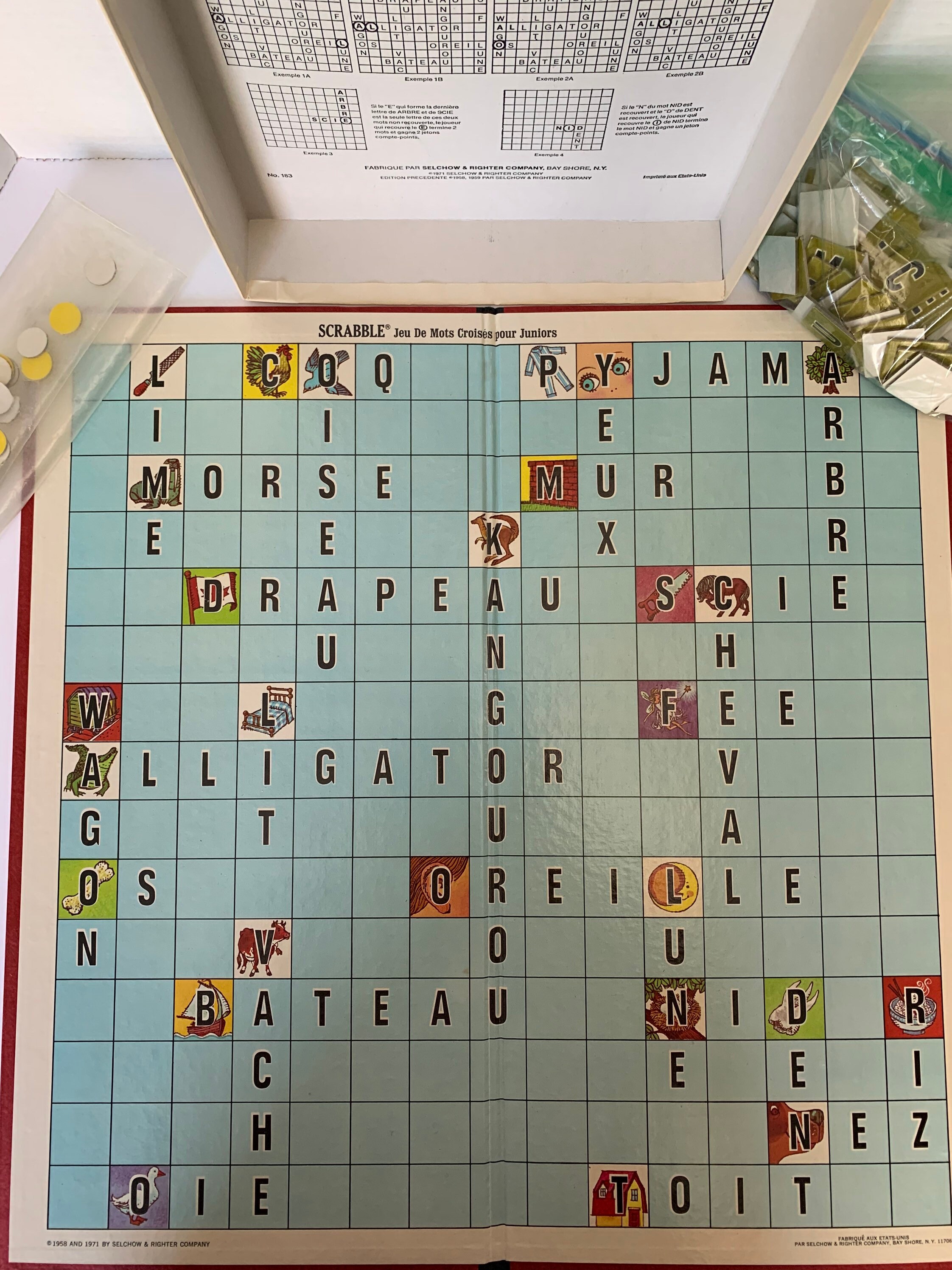 Scrabble Junior Französische Version French Scrabble Junior Etsy