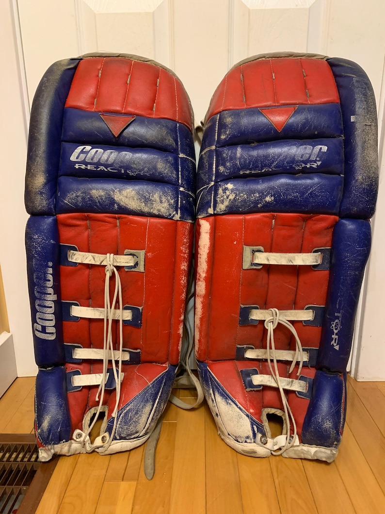 Vintage Cooper Reactor Goalie Pads 32 Custom Handcrafted in Etsy
