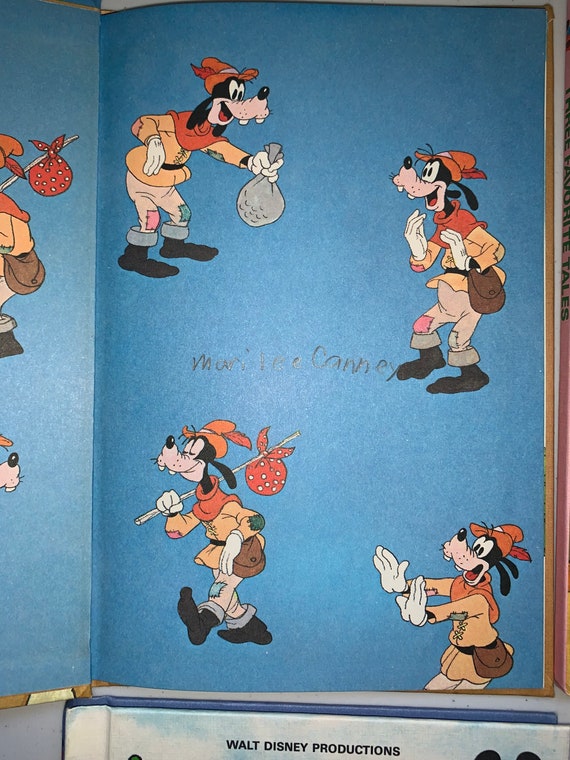 Collezione Walt Disney di 7 libri rari, libri Walt Disney degli