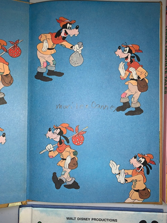 Collezione Walt Disney di 7 libri rari, libri Walt Disney degli