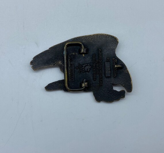 Vintage Eagle Solid Brass Belt Buckle, Vintage Award … Gem