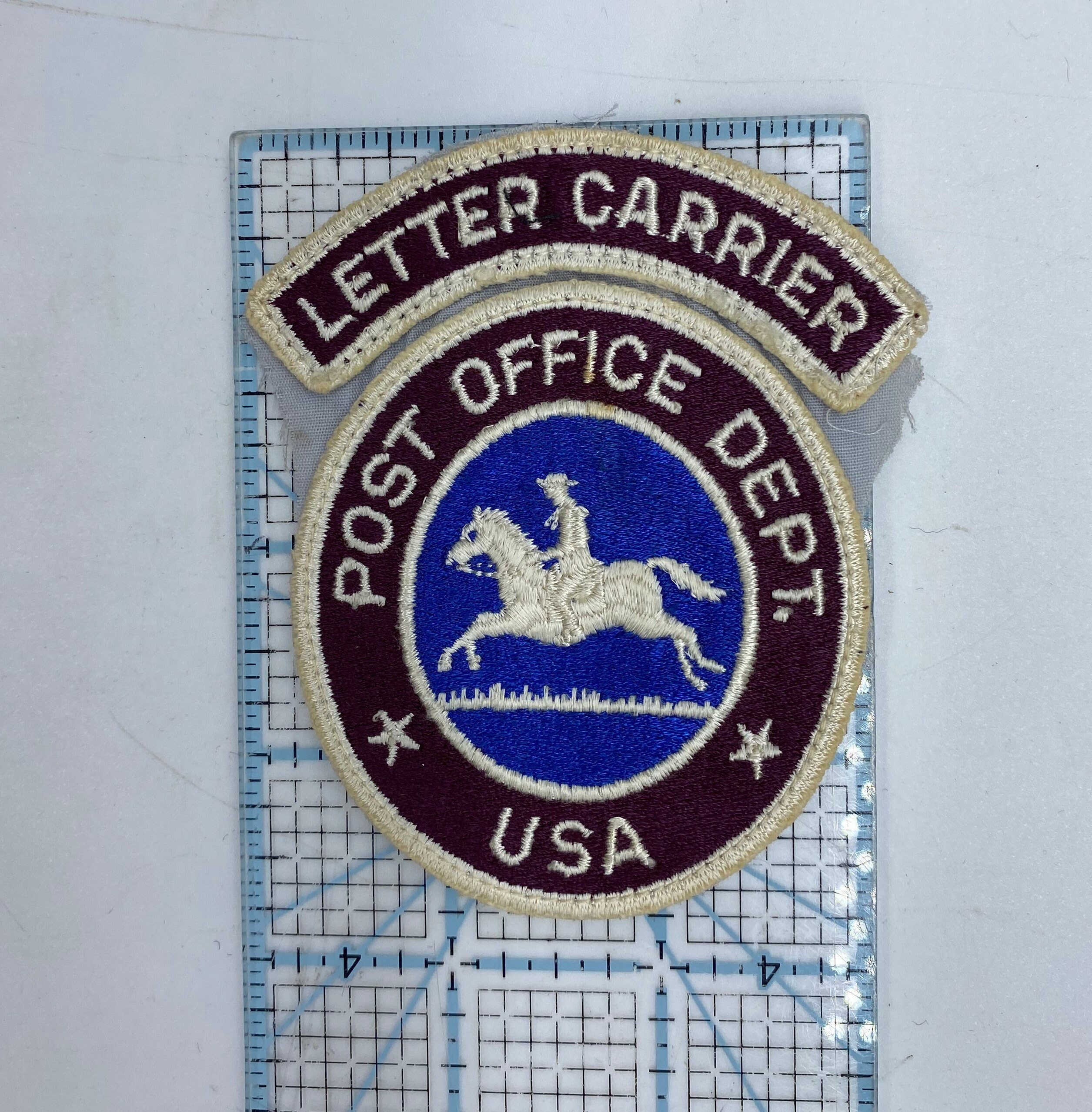 Letter Carrier Post Office Dept. Usa Patch, USPS Uniform Patch, Vintage
