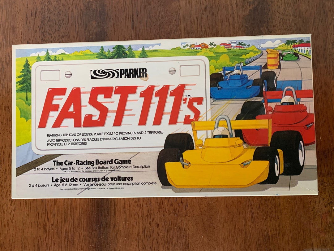 Fast 111s the Car Racing Board Game 1981 Parker Bros Board Etsy