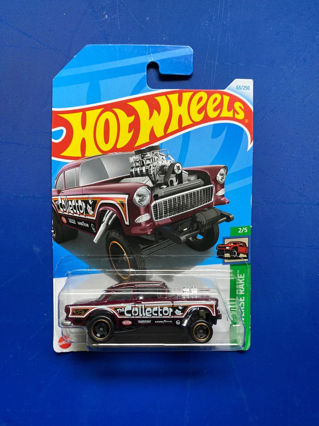 Hot Wheels 55 Chevy Bel Air Gasser HW Reverse Rake Sealed, Hot