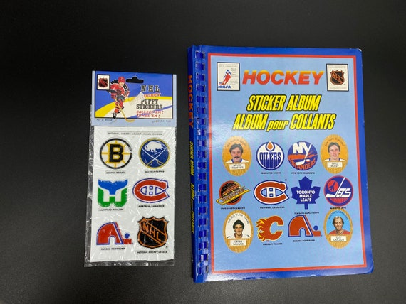 ビンテージ NHL ホッケー ステッカー アルバムとパフィー ステッカー 