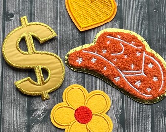 Country Western Iron On Patches, Trucker Hat Patches, Clothing, bags, Embroidery Patches, Fun, Cute