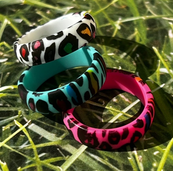 Printed online silicone rings