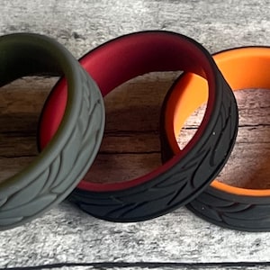 5mm Silicone Rings, Wedding Bands, Stackable, water proof, wedding, eco friendly, non-toxic, medical grade
