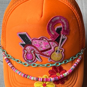 Trucker Hat Chains, Hat Accessories, Hat Jewelry, Hat Chains, Fun, Trendy, Cute, Perfect Gifts