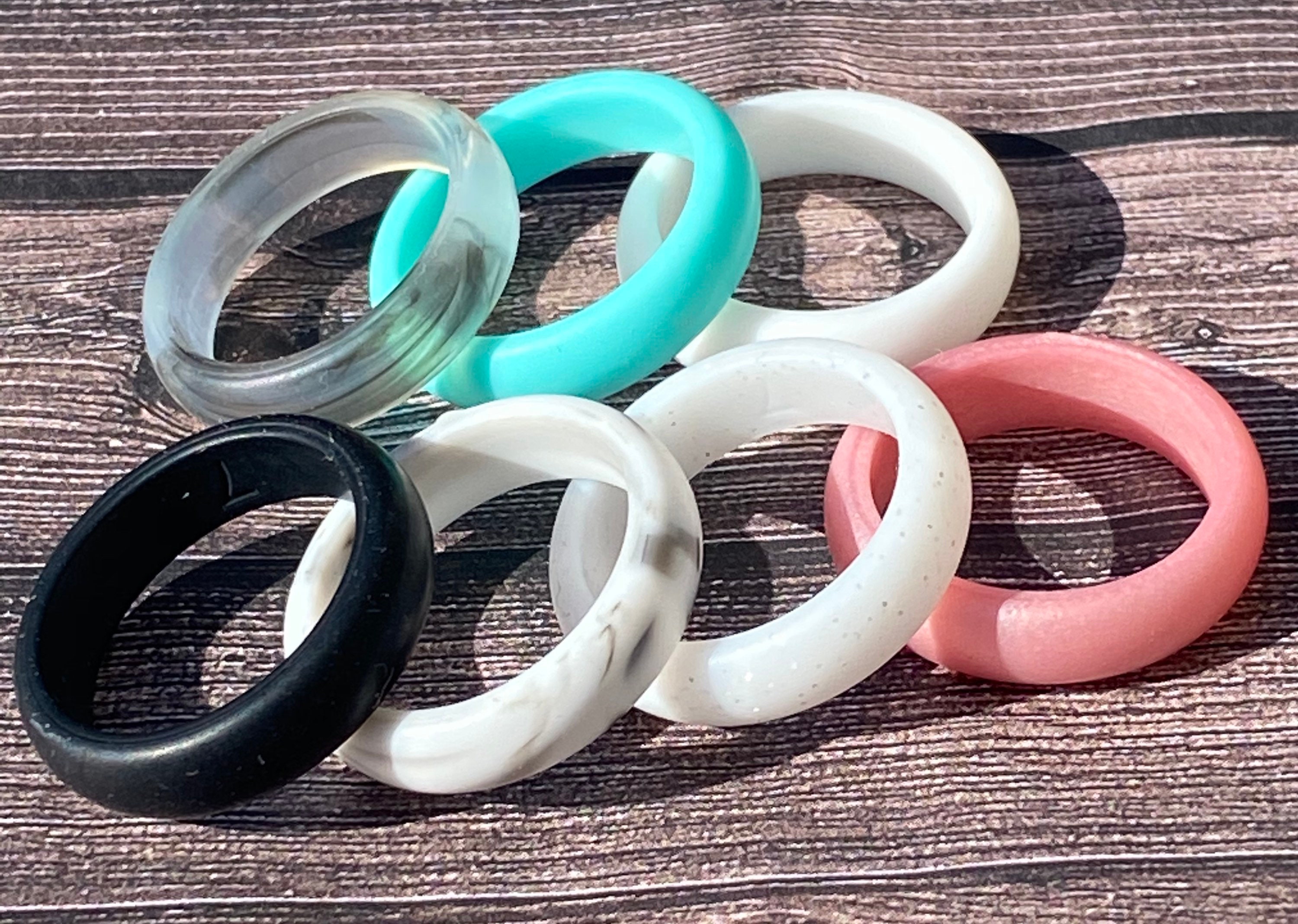 Silicone Rings Stackable Water Proof Wedding Eco Friendly Etsy