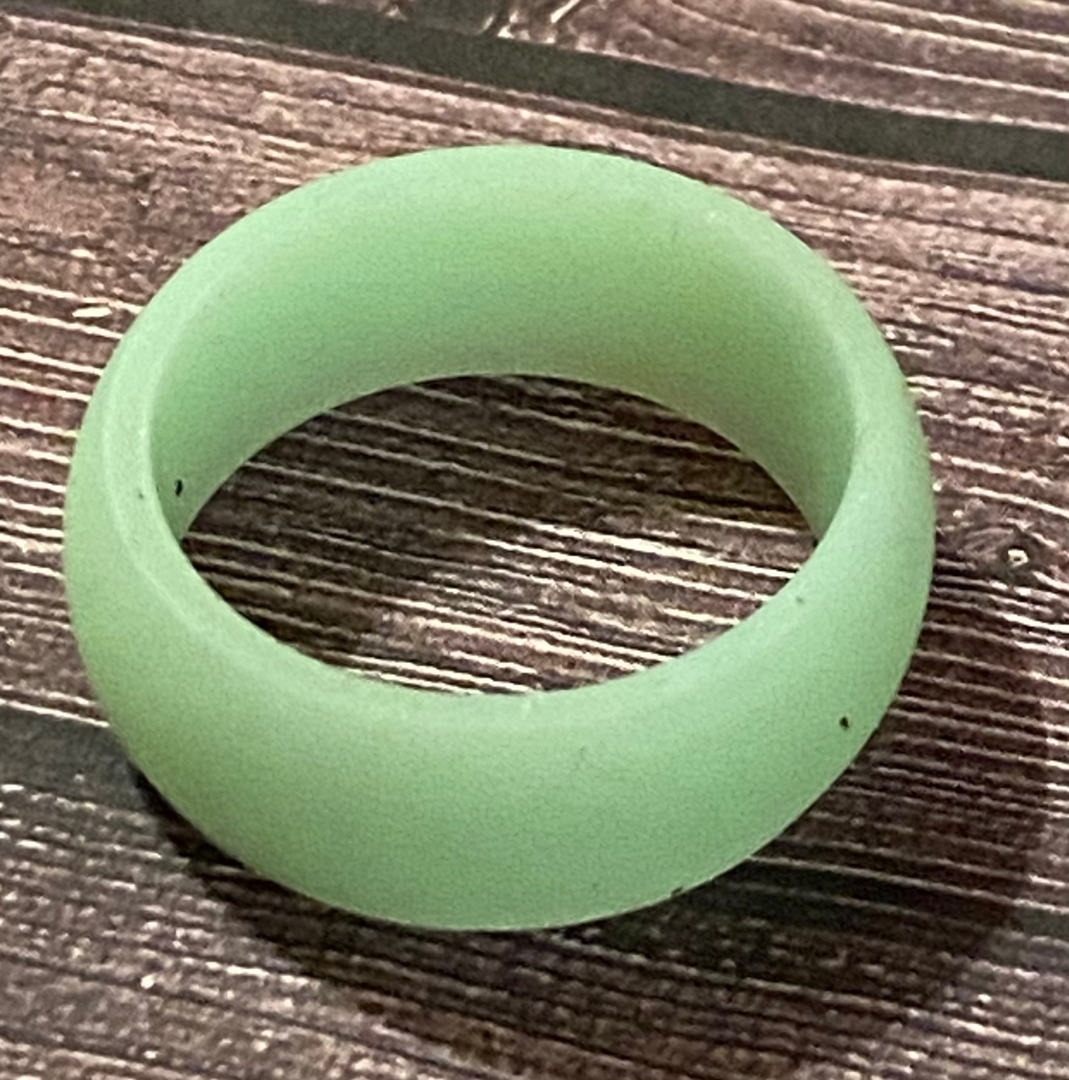 GLOW in the DARK Big Band Silicone Ring Wedding Bands Etsy