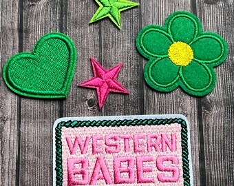 Country Western Iron On Patches, Trucker Hat Patches, Clothing, bags, Embroidery Patches, Fun, Cute