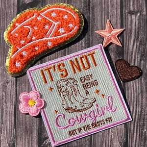 Country Western Iron On Patches, Trucker Hat Patches, Clothing, bags, Embroidery Patches, Fun, Cute