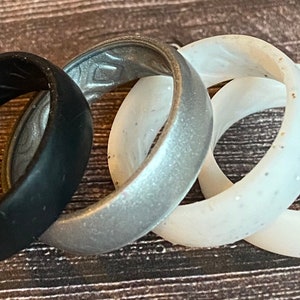 Silicone Rings, 5mm Wedding Bands, Stackable, water proof, wedding, eco friendly, non-toxic, medical grade,  trendy